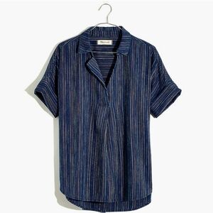 Madewell Courier Button-Back in Cecile Stripe